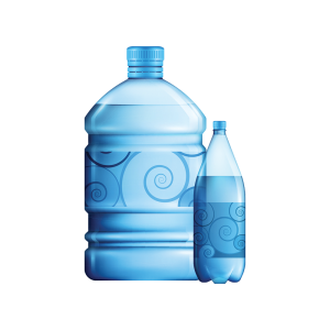 One big bottle of mineral water